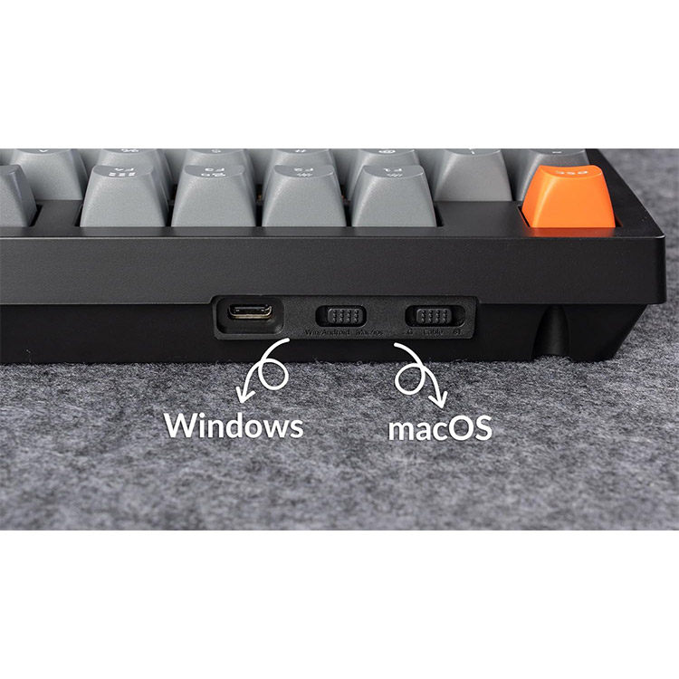 خرید کیبورد Keychron K10 Max RGB - بی‌سیم - سوییچ مکانیکی Super Red با قابلیت تعویض سریع - سیاه